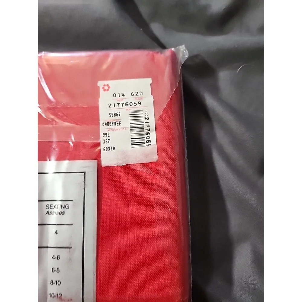 Bardwil Carefree Tablecloth Red 60